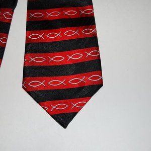 STEVEN HARRIS CHRISTIAN FISH NECK TIE